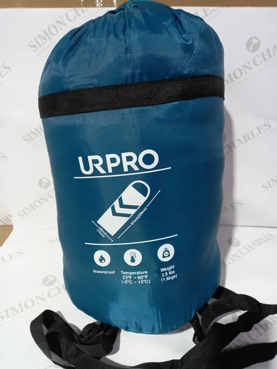 URPRO BLUE WATERPROOF SLEEPING BAG WITH CARRY CASE