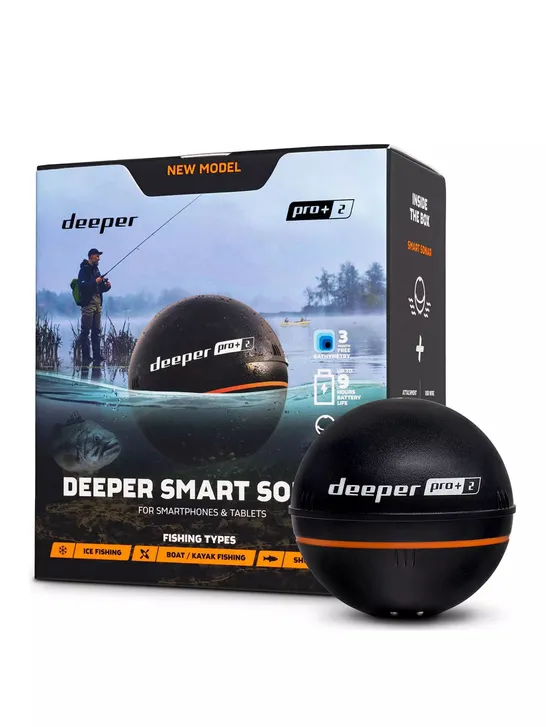 DEEPER SMART SONAR PRO+ WITH GPS FOR PROFESSIONAL FISHING