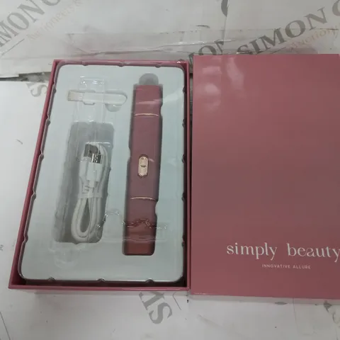 SIMPLY BEAUTY 2 IN 1 SUPER SMOOTH FACE & BROWS HAIR REMOVER, BLUSH