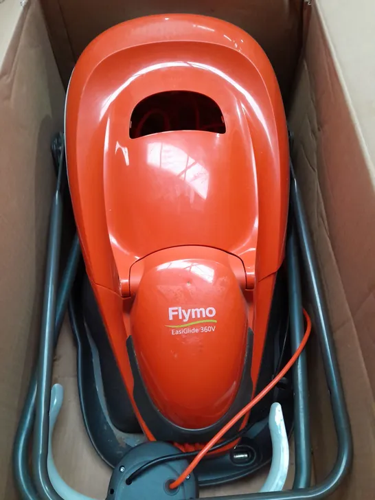 BOXED FLYMO EASIGLIDE 360V LAWNMOWER - COLLECTION ONLY