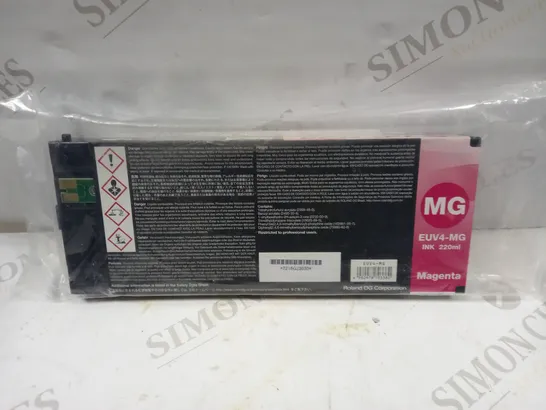 SEALED ROLAND EUV4-MG INK CARTRIDGE - MAGENTA 220ML