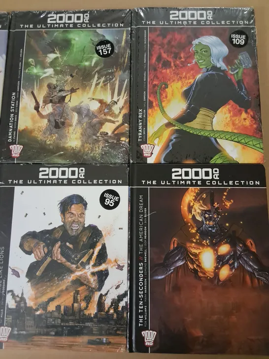 LOT OF 8 ASSORTED 2000AD GRAPHIC NOVELS