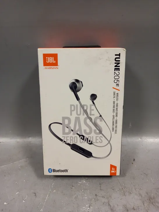 BOXED JBL TUNE 205 WIRELESS BLUETOOTH EARPHONES 