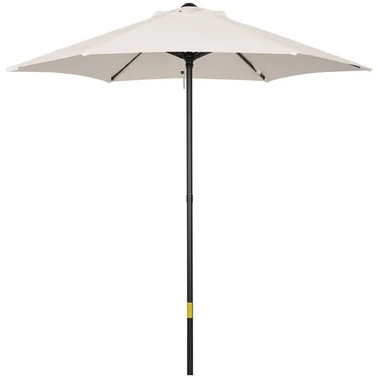 BOXED MCKENNEY 2M TRADITIONAL PARASOL IN WHITE 