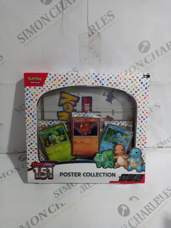 BOXED POKEMON TRADING CARD GAME SCARLET & VIOLET 151 POSTER COLLECTION