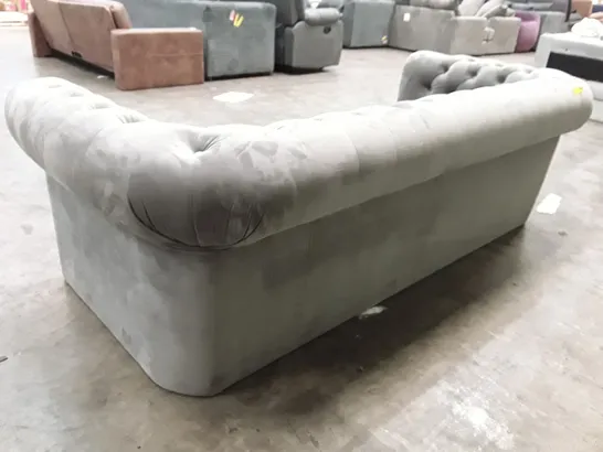 QUALITY DESIGNER 3 SEATER SOFA - GREY FABRIC