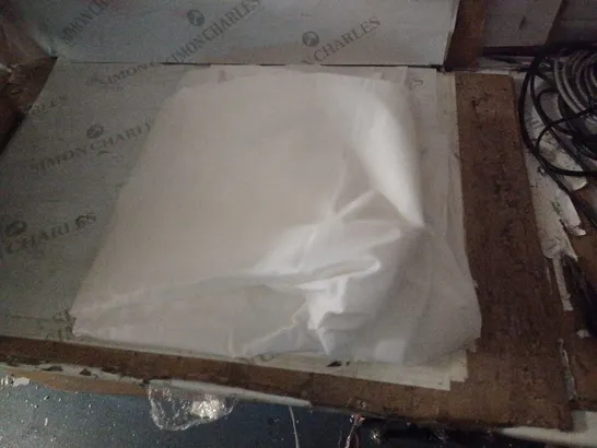 BOX OF WHITE NYLON TARPAULIN