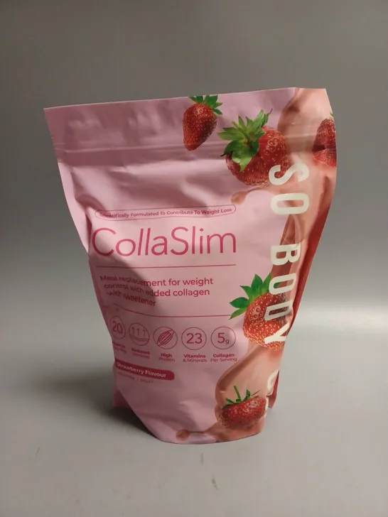 SEALED SO BODY CO COLLA SLIM MEAL REPLACEMENT POWDER - STRAWBERRY 800G