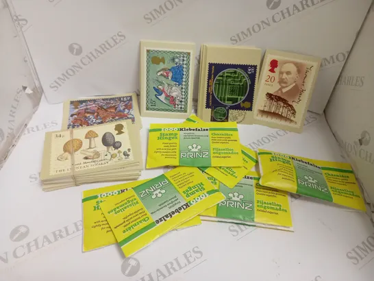 BOX OF APPROX 100 ASSORTED STAMPS FROM VARIOUS COUNTRIES AND DATE RANGES