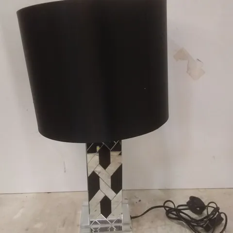 BOXED JULIEN MACDONALD MIRRORED PAVED TABLE LAMP 