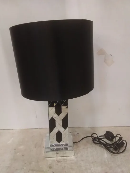 BOXED JULIEN MACDONALD MIRRORED PAVED TABLE LAMP 