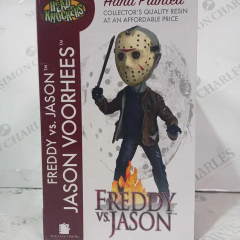 HEAD KNOCKERS HAND PAINTED FREDDY VS JASON COLLECTIBLE FIGURE - JASON VOORHEES