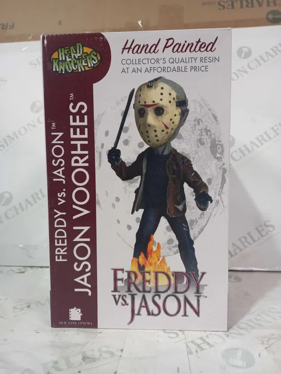 HEAD KNOCKERS HAND PAINTED FREDDY VS JASON COLLECTIBLE FIGURE - JASON VOORHEES