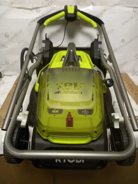 RYOBI RY18LM37A-140 18V ONE+ CORDLESS 37CM LAWNMOWER 