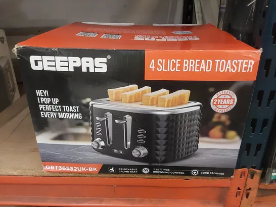 BOXED GEEPAS 4-SLICE TOASTER