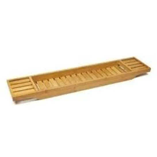 BOXED BAMBOO BATH CADDY