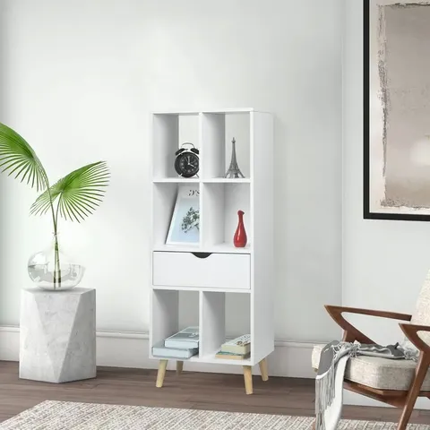 BOXED JURI BOOKCASE WHITE 