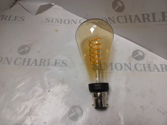 BOXED PHILIPS HUE WHITE SINGLE FILAMENT BULB ST72 B22