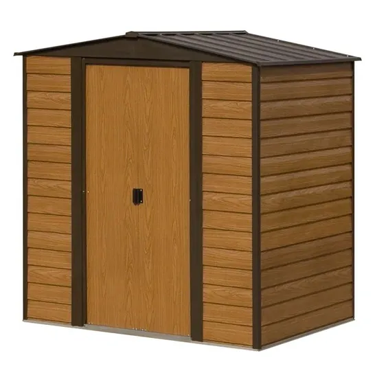 BOXED 9'1" W × 6'5" D METAL SHED (3 BOXES)