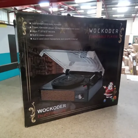 BOXED WOCKODER TURNTABLE PLAYER