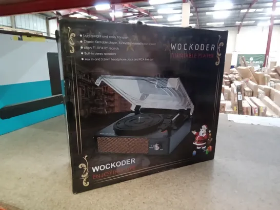 BOXED WOCKODER TURNTABLE PLAYER