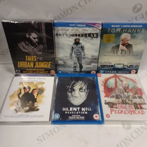 BOX TO CONTAIN APPROX. 9 X ASSORTED BLU-RAYS AND DVD'S. INCLUDES SILENT HILL REVELATION, CROSS OF IRON, AMERICAN GANGSTER ETC 