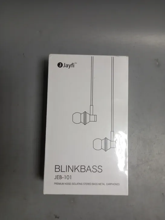 BOXED AND SEALED JAYFI BLINKBASS JEB-101 WIRED EARPHONES