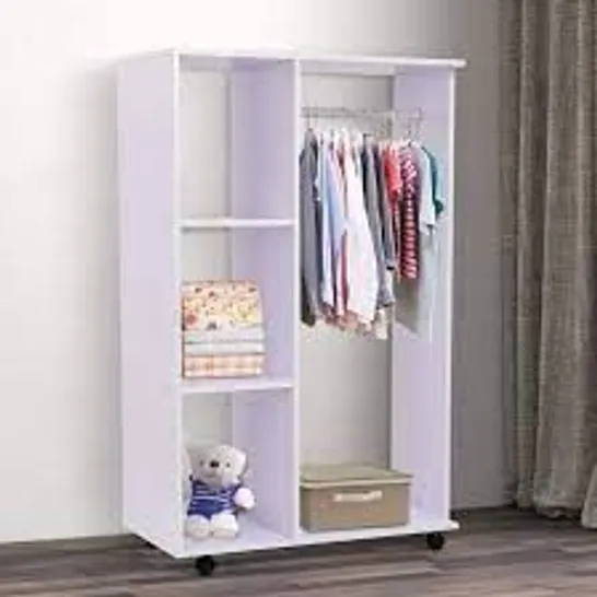 BOXED 80CM WIDE CLOTHES STORAGE SYSTEM 