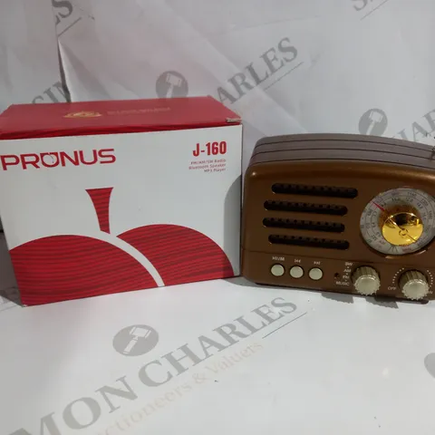 BOXED PRUNUS J-160 RADIO BLUETOOTH SPEAKER MP3 PLAYER 