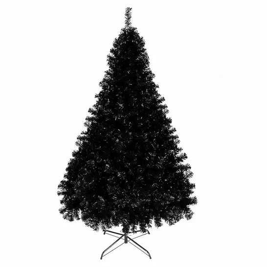 180CM H BLACK REALISTIC ARTIFICIAL CHRISTMAS TREE 