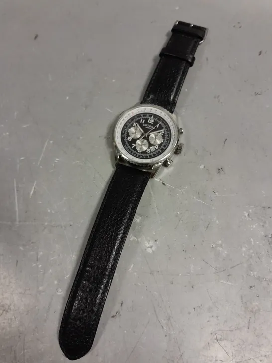 ROTARY CHRONOGRAPH BLACK DIAL WATCH