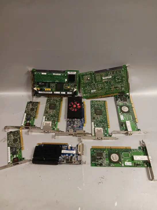 10 X ASSORTED INTERNAL COMPUTER COMPONENTS TO INCLUDE PCI CARD 