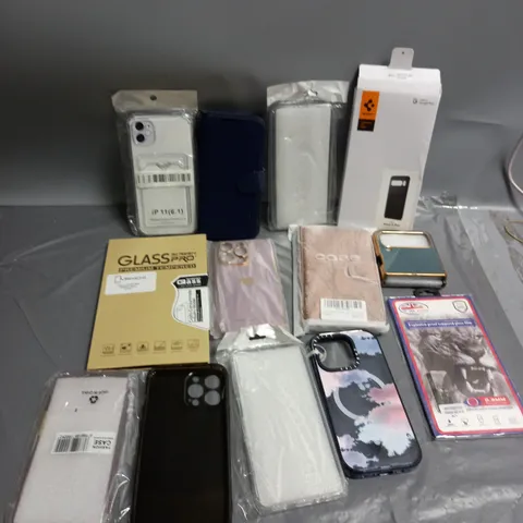 LOT OF APPROXIMATELY 20 MOBILE PHONE CASES AND SCREEN PROTECTORS FOR IPHONE, SAMSUNG AND GOOGLE MOBILE PHONES