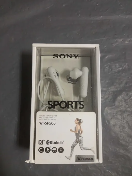 SONY SPORTS WIRELESS BLUETOOTH HEADPHONES WI-SP500