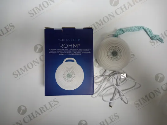 BOXED ROHM YOGASLEEP PORTABLE WHITE NOISE SOUND MACHINE 