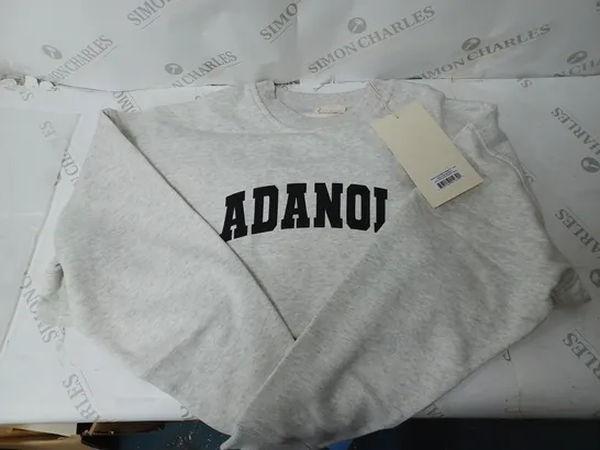 VARSITY OVERSIZED SWEATSHIRT WHITE GREY 