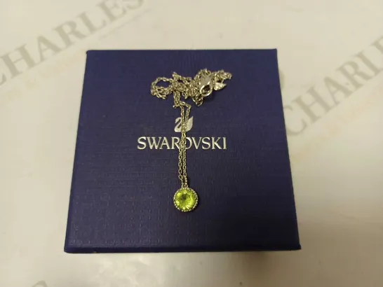 SWAROVSKI GREEN DIAMANTE PENDANT NECKLACE 