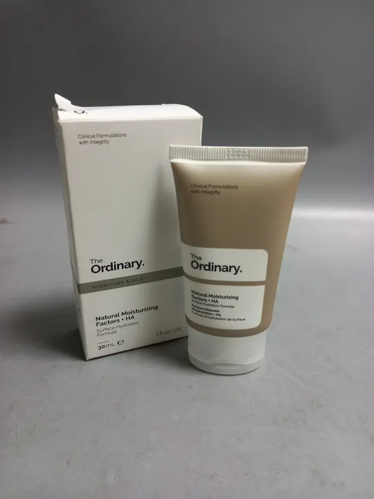 BOXED THE ORDINARY NATURAL MOISTURIZING FACTORS AND HA CREAM 30ML