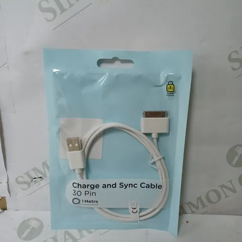 CAGE OF APPROXIMATELY 16 BOXES OF CHARGE AND SYNC CABLE 30 PIN - 1 METRE - 40 PER BOX - COLLECTION ONLY 