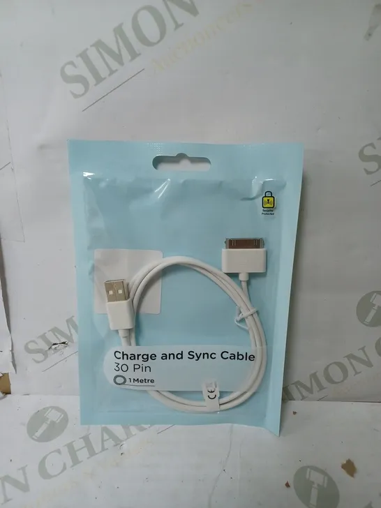 CAGE OF APPROXIMATELY 16 BOXES OF CHARGE AND SYNC CABLE 30 PIN - 1 METRE - 40 PER BOX - COLLECTION ONLY 