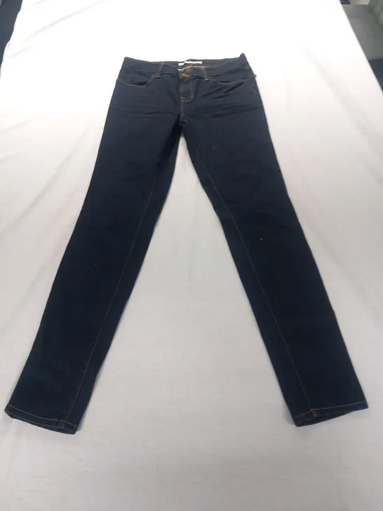 J BRAND SUPER SKINNY IDIGO WILL BLEED STARLESS JEANS SIZE 24