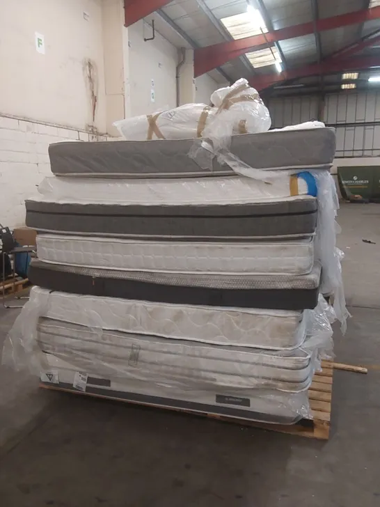 APPROX 8 X ASSORTED MATTRESSES. BRANDS, SIZES AND CONDITIONS VARY