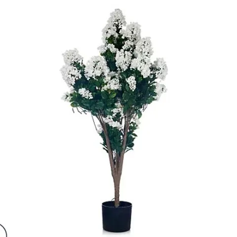 GARDEN REFLECTIONS PRE LIT FAUX CREPE MYRTLE TREE IN IVORY