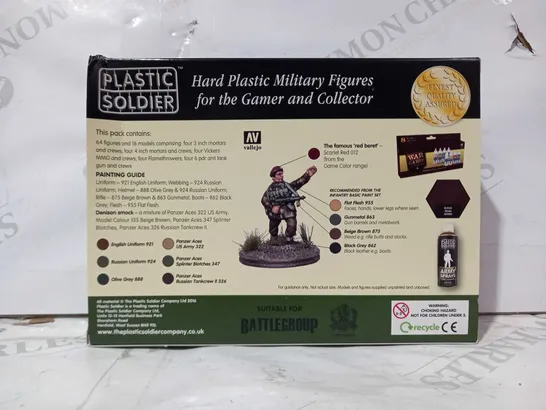 PLASTIC SOLDIER WORLD WAR 2 HARD PLASTIC MILITARY FIGURES - BRITISH PARATROOPERS HEAVY WEAPONS