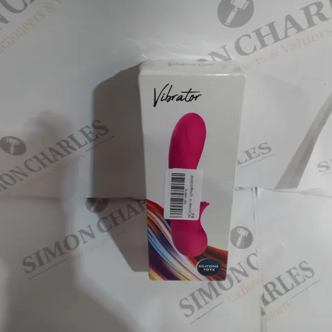 BOXED AND SEALED SILICONE VIBRATOR IN PINK