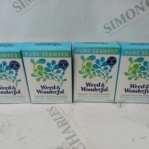 BOX OF APPROXIMATELY 4 X 60 CAPSULES OF DOCTOR SEAWEED WEED & WONDERFUL FOOD SUPPLEMENTS