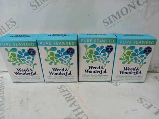 BOX OF APPROXIMATELY 4 X 60 CAPSULES OF DOCTOR SEAWEED WEED & WONDERFUL FOOD SUPPLEMENTS