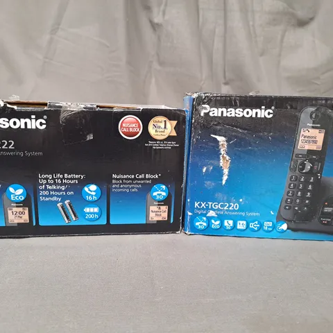 BOX OF APPROXIMATELY 20 ASSORTED PANASONIC DIGITAL CORDLESS ANSWERING SYSTEMS - COLLECTION ONLY