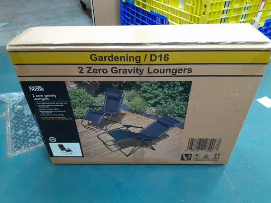 BOXED BRAND NEW PAIR OF ZERO GRAVITY LOUNGERS