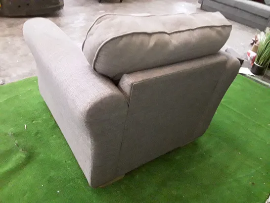 DESIGNER ARMCHAIR - GREY FABRIC